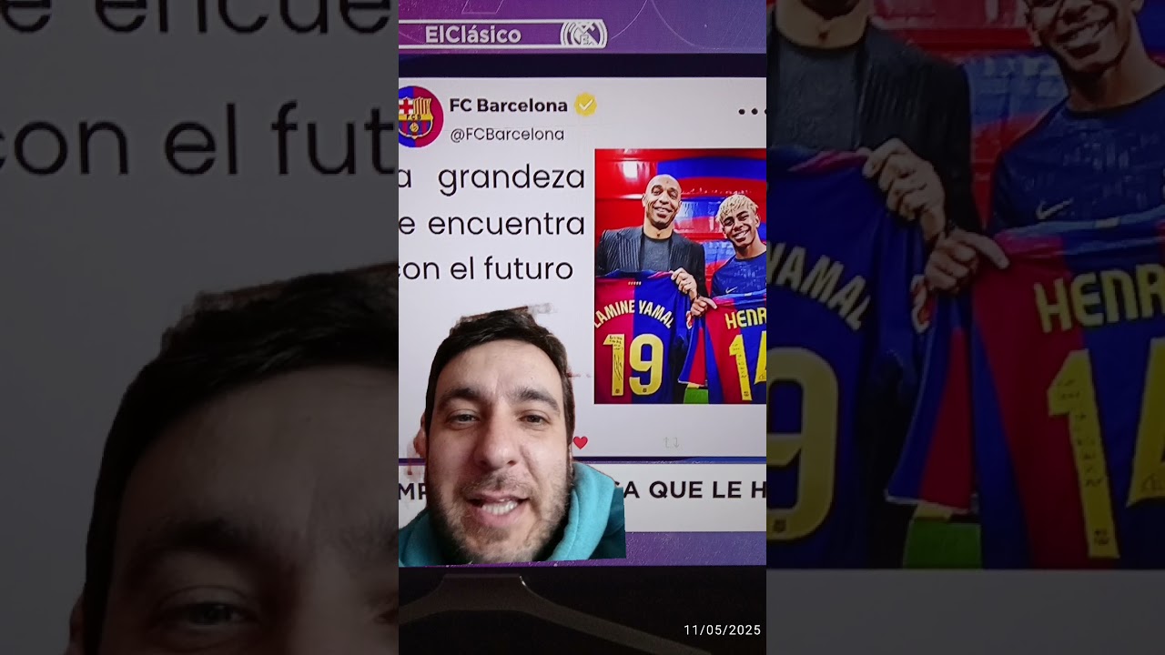 🛑Lo PROMETIDO es Deuda!! Cambio de Camisetas!! #futbol #barça #realmadrid #clasico #laliga #mundial