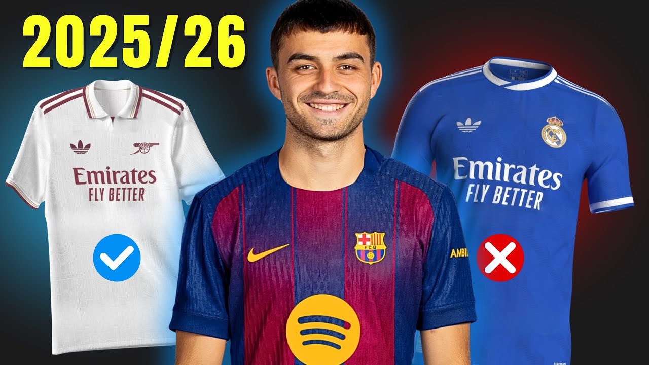 Así Serán Las Nueva Camisetas 2025/26 | Barcelona, ​​Real Madrid y Más
