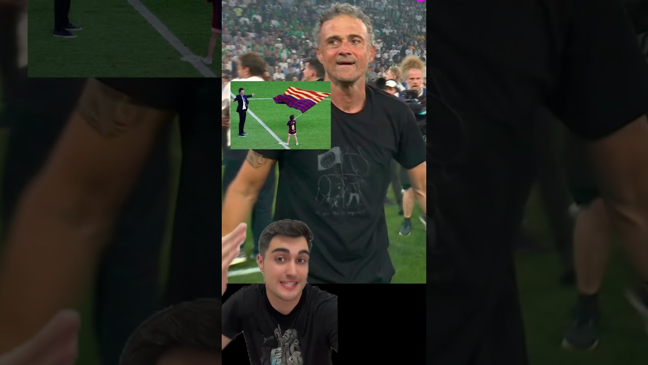 La CAMISETA de LUIS ENRIQUE y el TIFO del PSG para XANA #futbol #psg #luisenrique #parissaintgermain