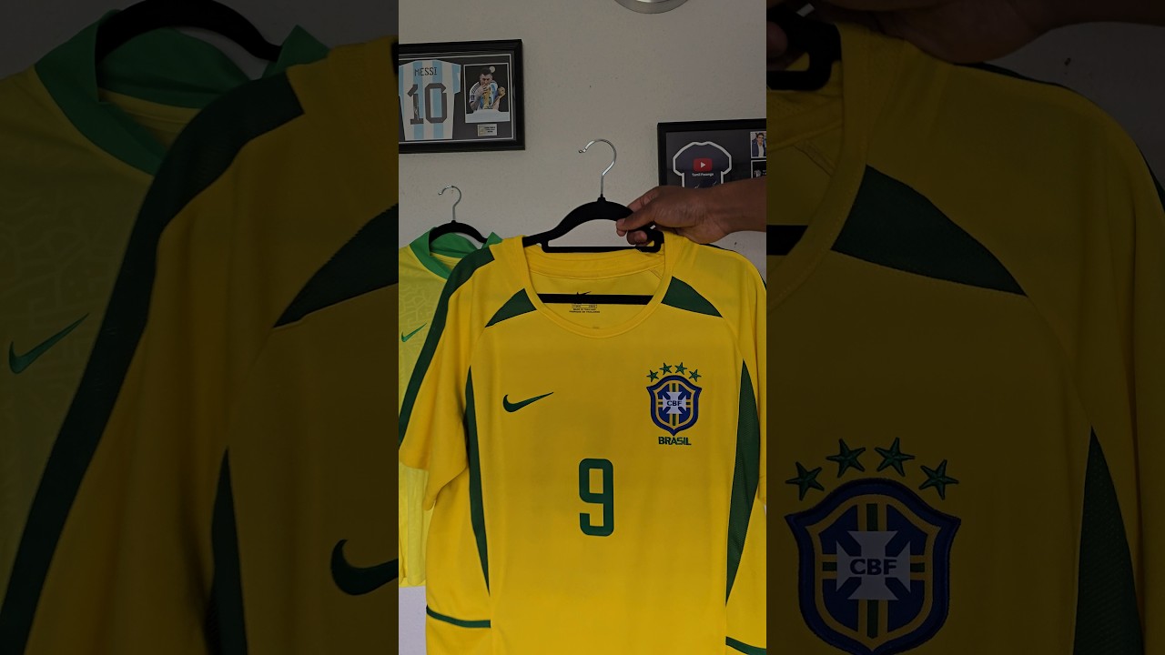 Brazil 2002 World cup Ronaldo jersey🇧🇷🤩 #football #trending #subscribe #shorts
