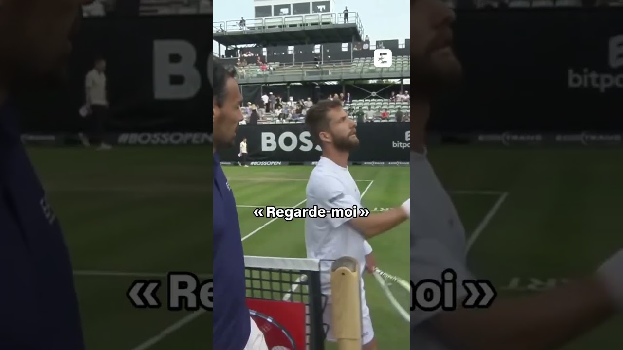 🐷🤬 «Regarde moi petit cochon !» Fognini pas tendre avec Moutet après leur match #shorts #tennis #atp