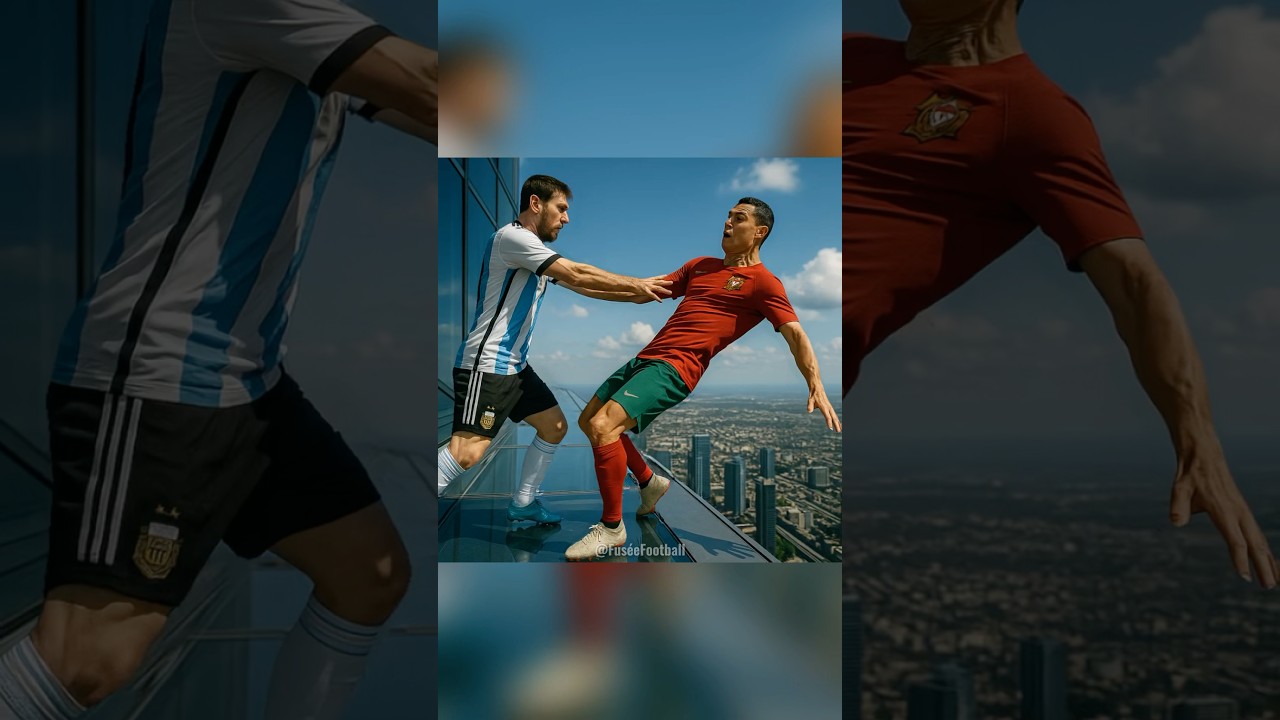 Messi a poussé Ronaldo du gratte-ciel 😱