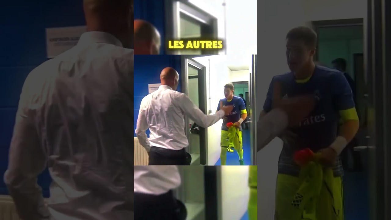 Quand Zizou salut c’est joueur avant de rentrer sur le terrain