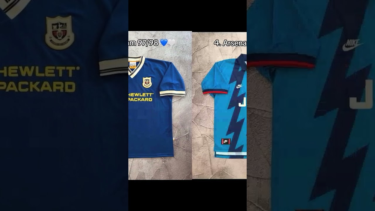Top 10 mejores camisetas retro para este verano #camisetasdefutbol #futbol@ #camisetasretro #top10