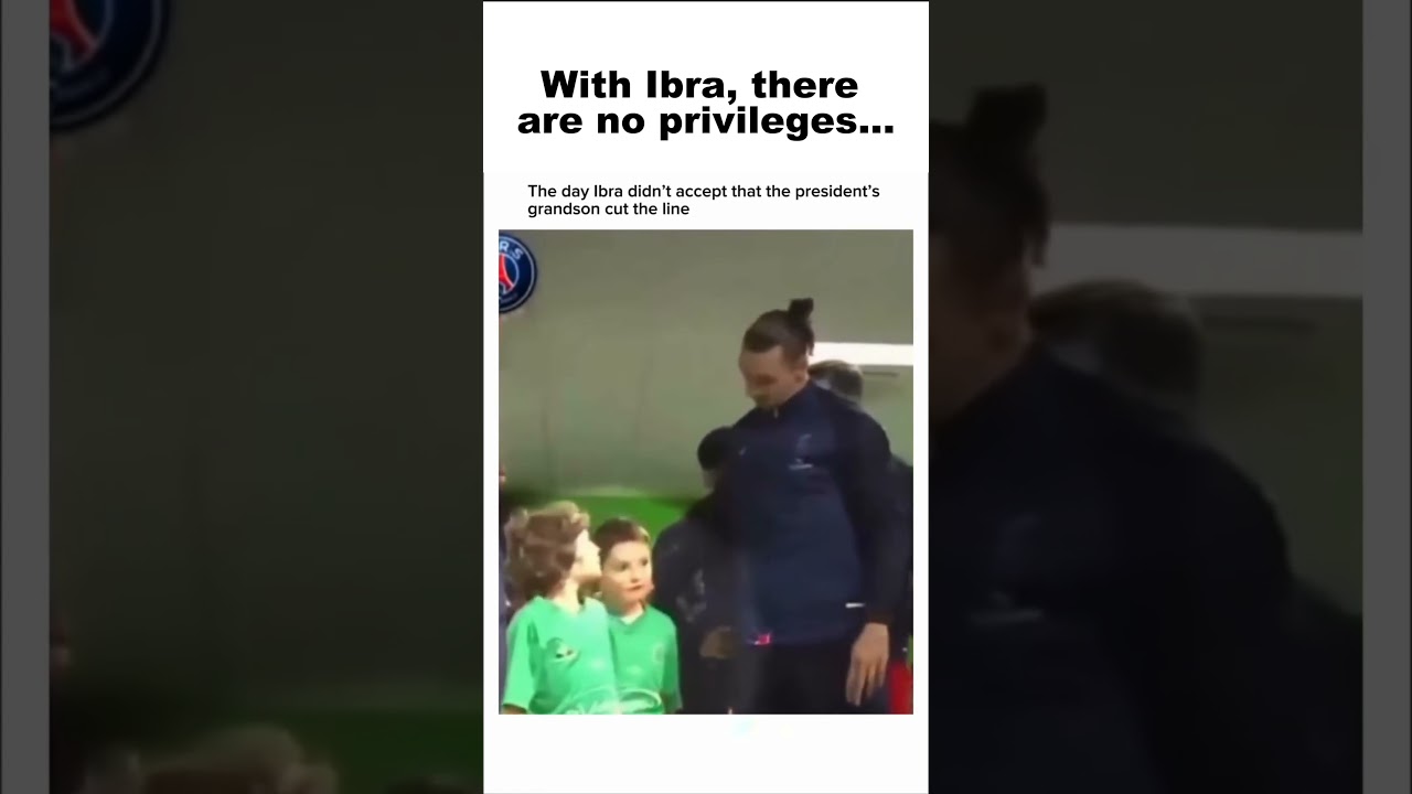 When Ibra showed Humanity and Respect👏 #football #zlatan #ibrahimovic #zlatanibrahimovic #psg #cr7
