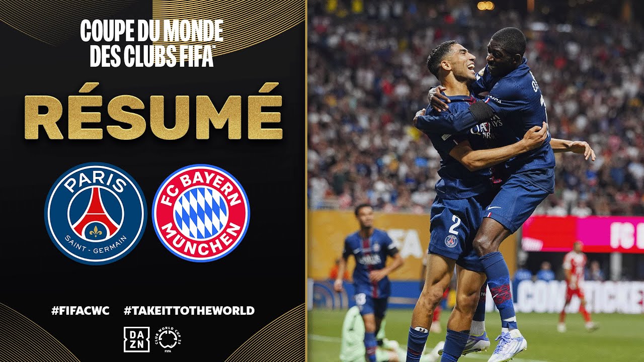 Résumé de PSG vs. Bayern | Coupe du Monde des Clubs | Quart de finale