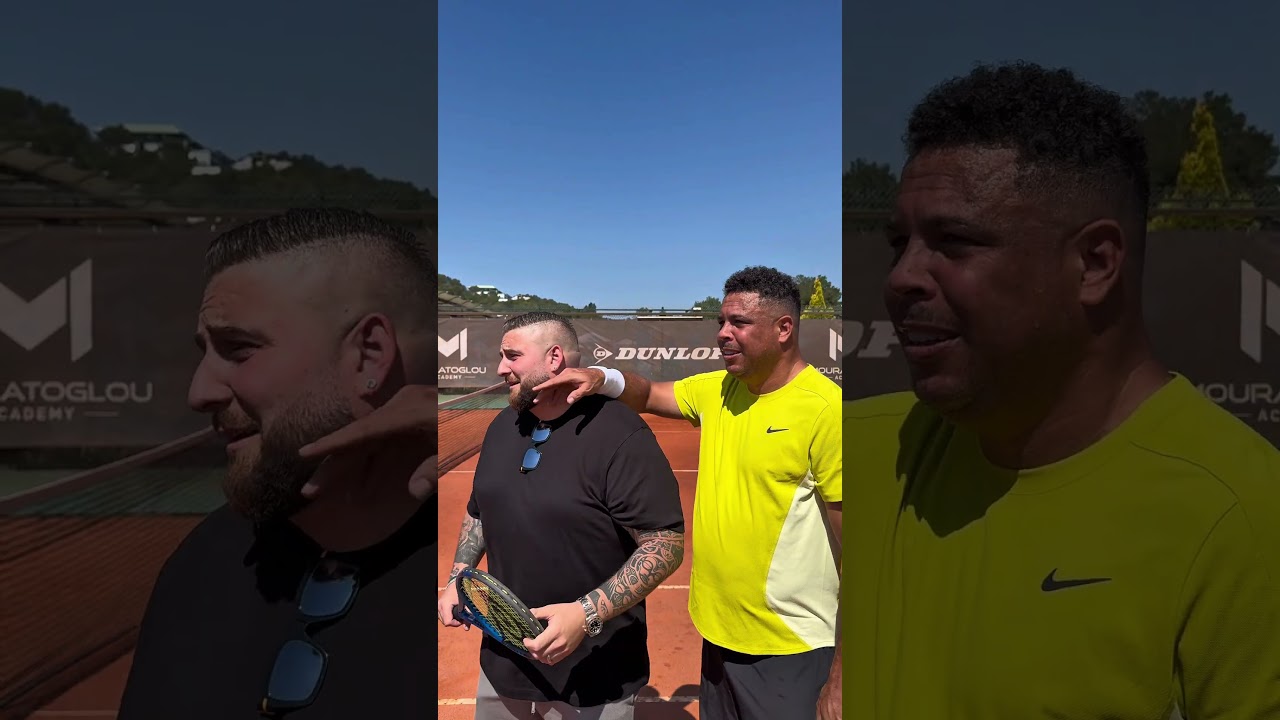 Une partie de tennis avec Ronaldo 🤣