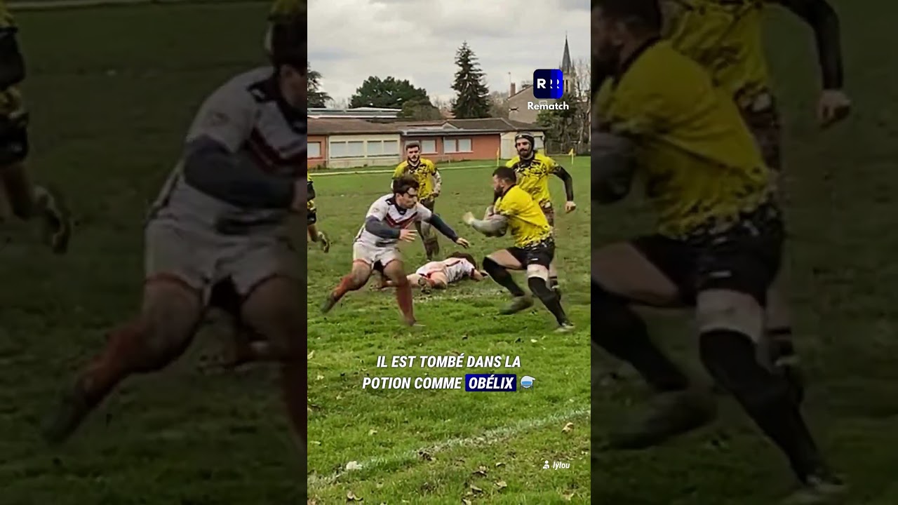C’est pas un joueur, c’est un gaulois boosté  💥#rugby #rugbyleague #rugbyunion