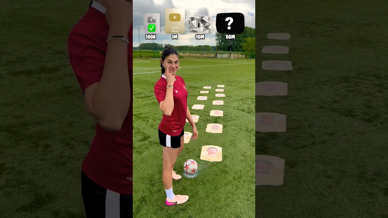 Football With Play Buttons ▶️⚽️ #roadto50million