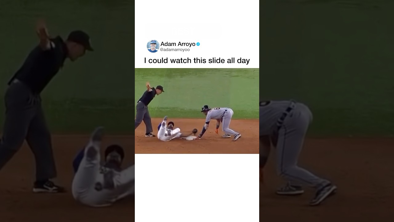 Smooth slide 😳 #baseball