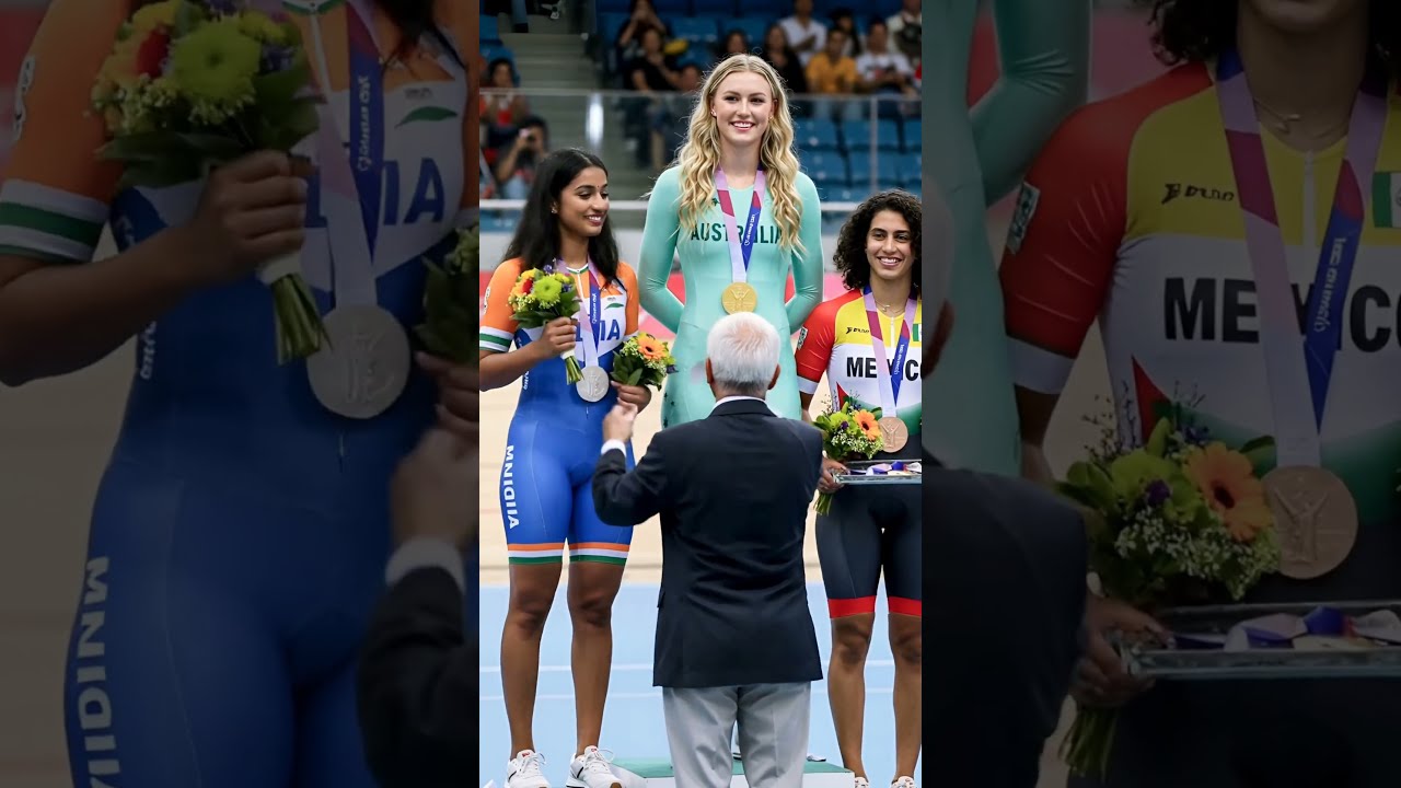 🏅The award ceremony where two bouquets of flowers were given to the silver medalist #beauty #athlete