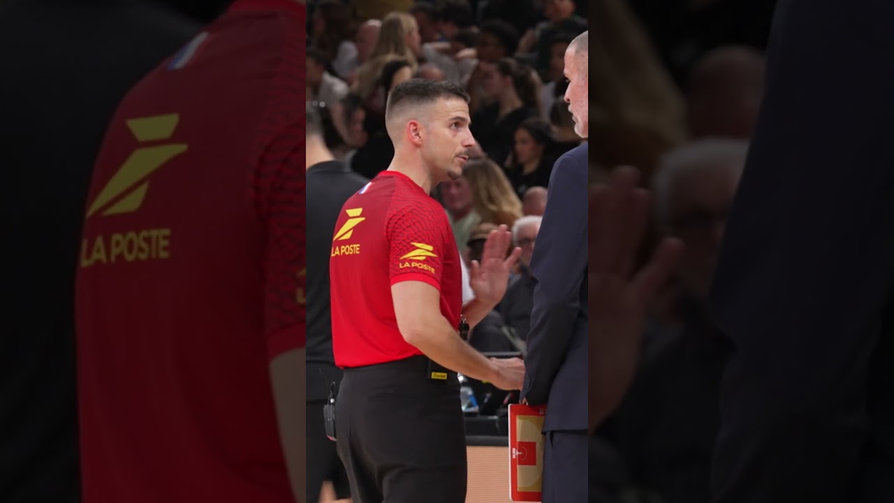 Les coulisses de l’arbitrage lors de la coupe de France de basket masculin #laposte 🏀