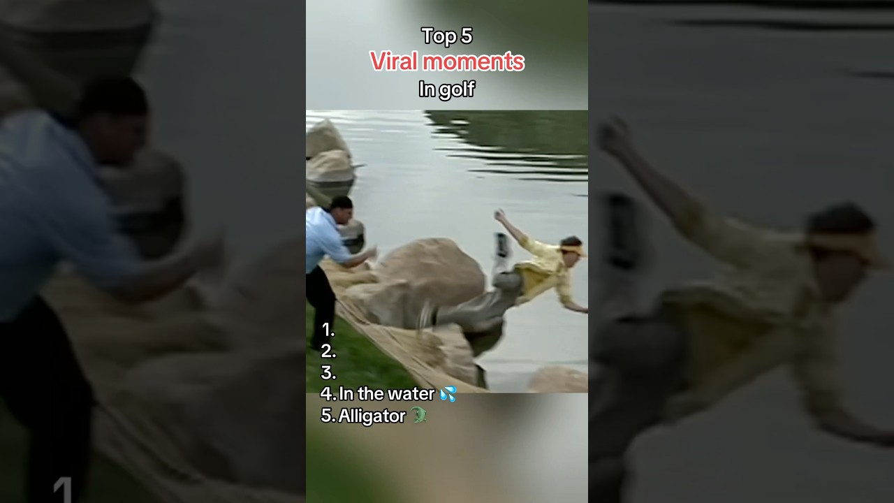 Most viral moments in golf – golfer thrown into the water