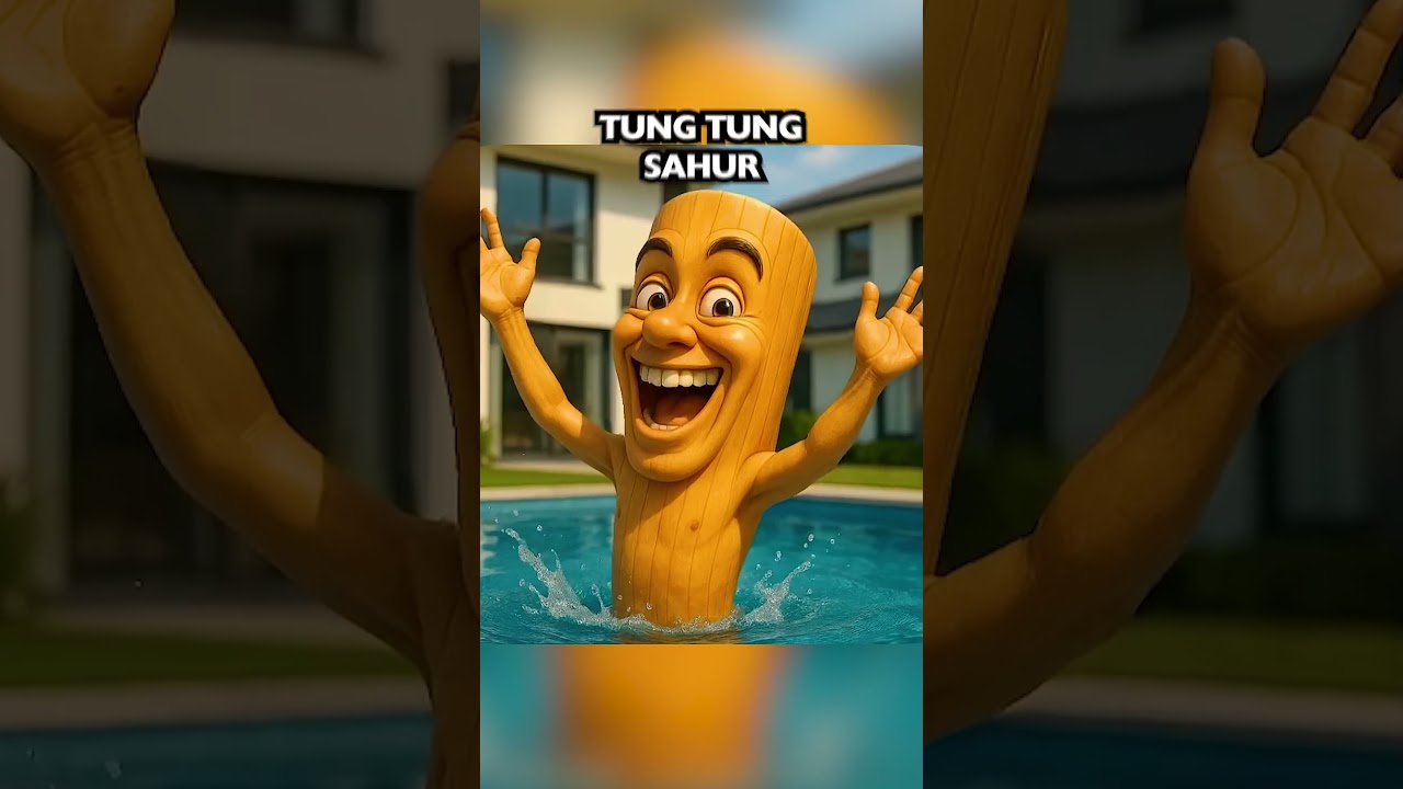 Tung Tung Sahur vole l’eau de la piscine à Ronaldo !😨