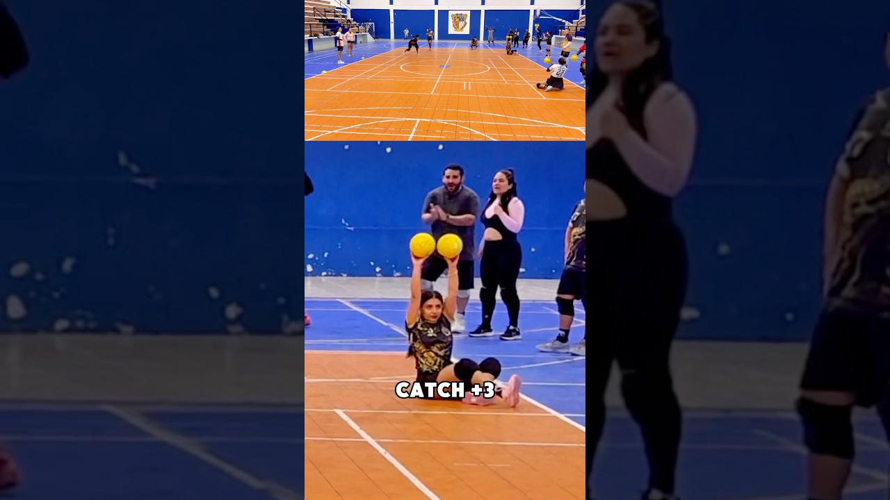 She Caught ALL 3 and Won the Game! 👑 #dodgeball #highlights #sports #ohmyjoshh9 – 750