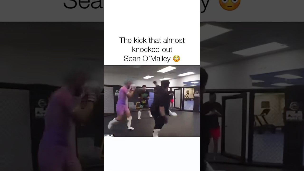 The kick that almost knocked out Sean O’Malley 😳. #ufc #mma #seanomalley #adinross