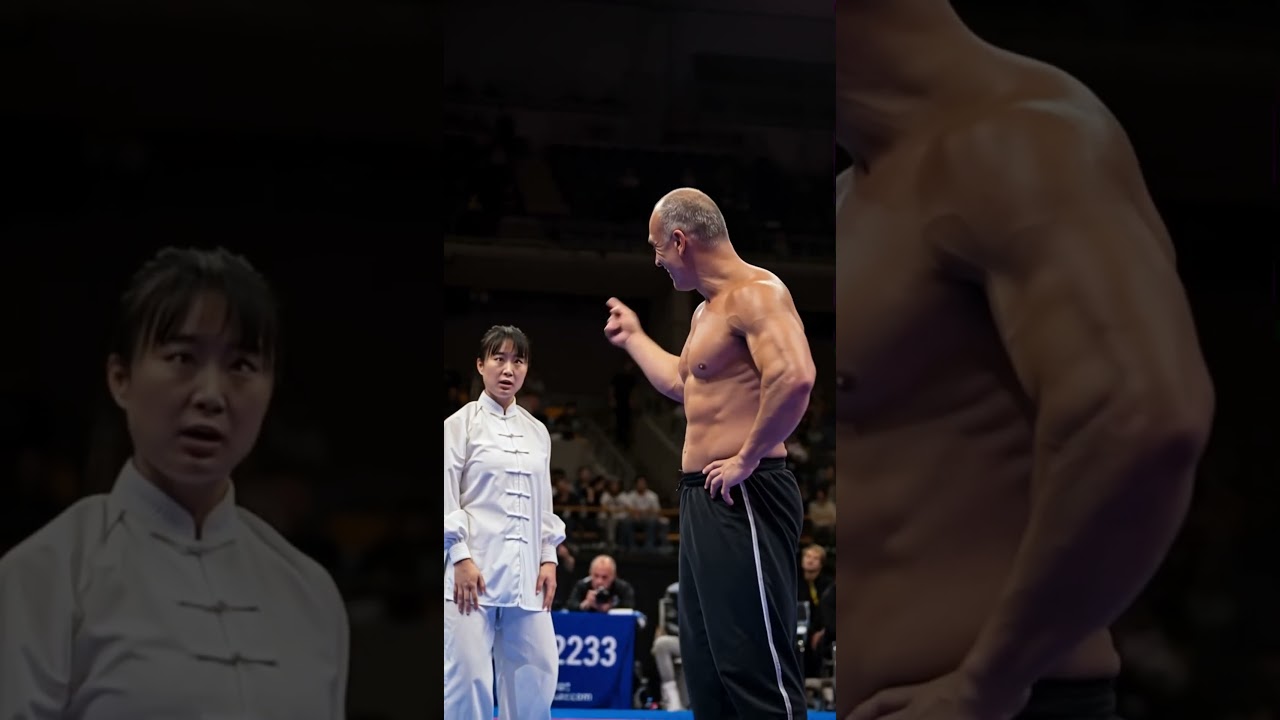 The beauty has started to take the competition seriously #kungfu #amazing #crazy #master #funny