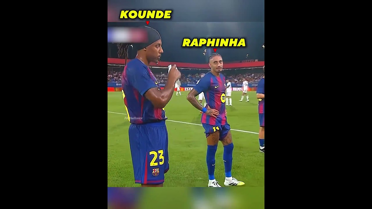 Raphinha & Yamal Reaction to Kounde😂