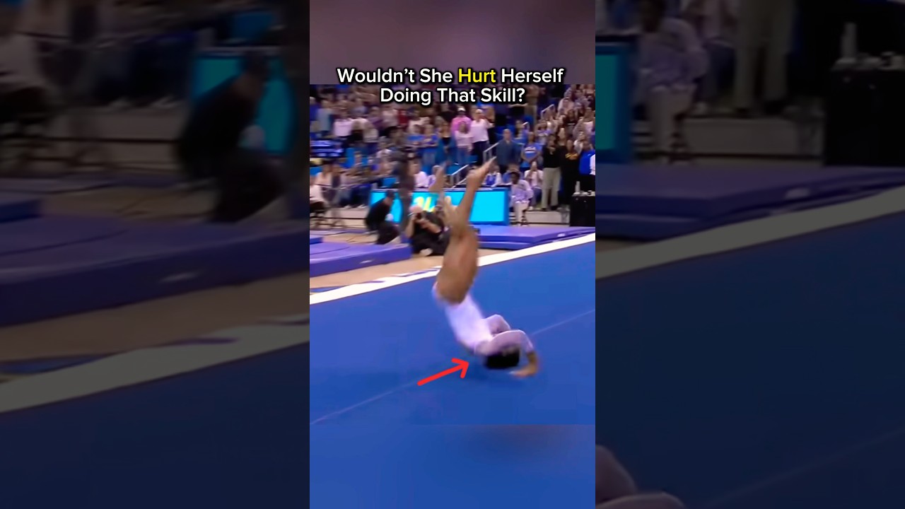 That Second Skill Looks Way Too Dangerous💀 #gymnastics #skills #tumbling #gymnast