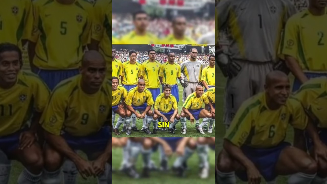 Los dioses del fútbol con camiseta Amarillahashtags: #Brasillegendario #ronaldinho #ronaldo