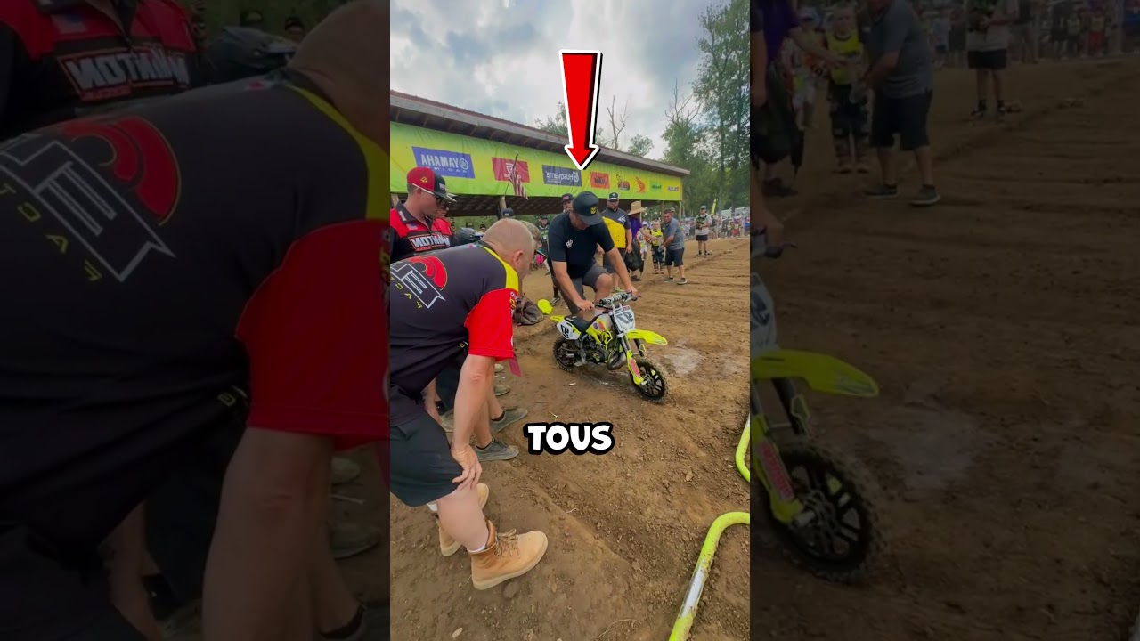 Chaque papa voulait aider le coureur !