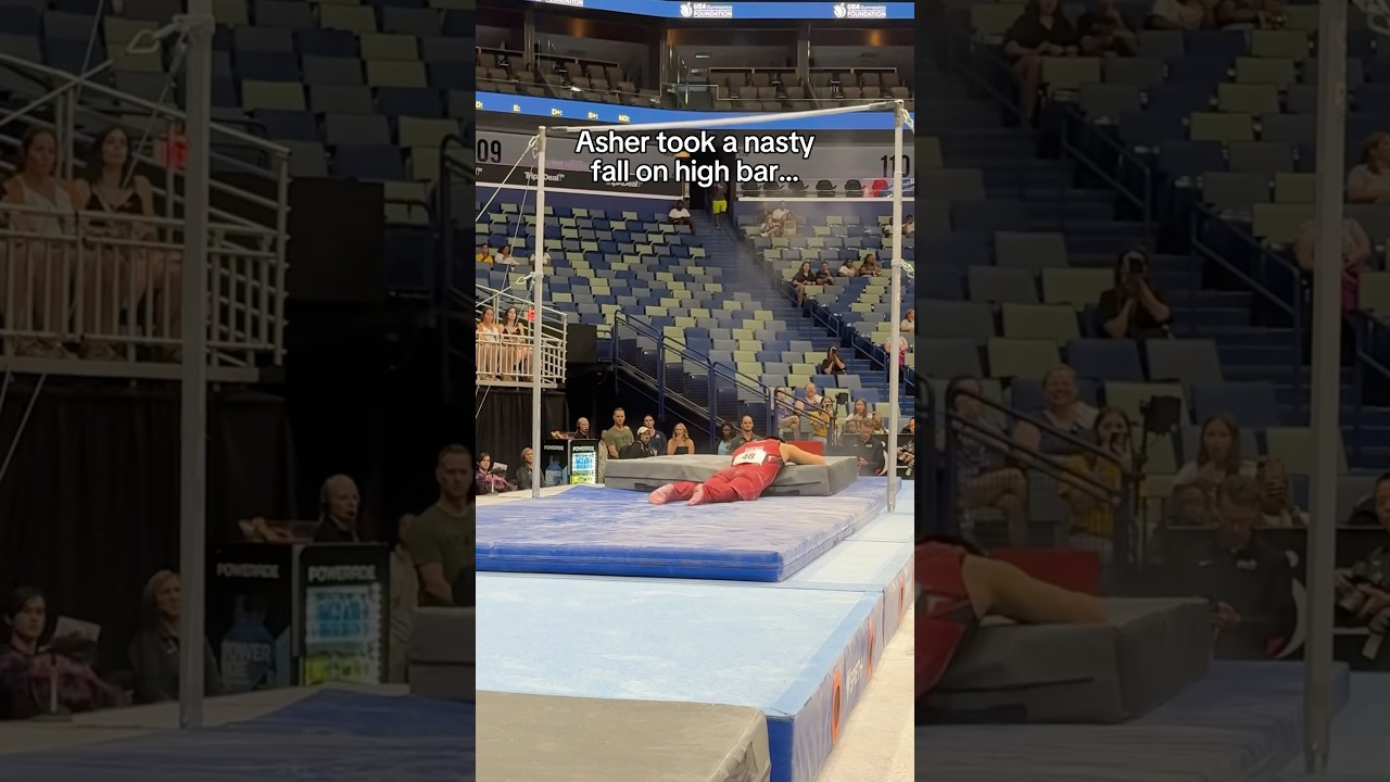 His dismount have me chills 🤯 (Asher Hong) #gymnastics #gymnast #sports #sport #olympics #olympic