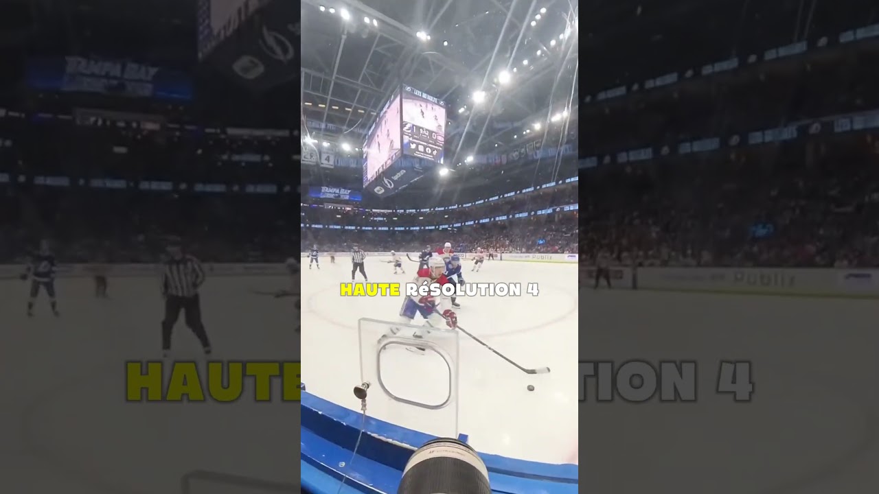 La réalité des photographes lors des matchs de hockey.