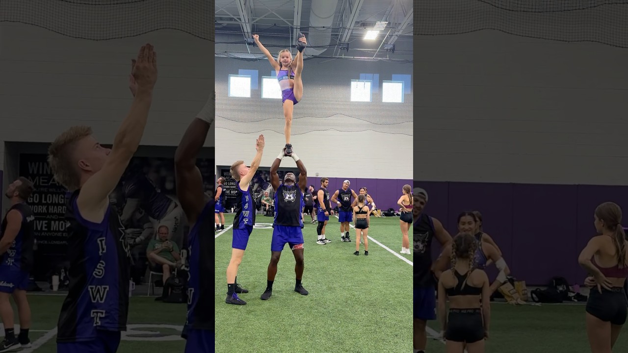 Clean stunts with @Stum.bler_josh #weberstate #cheer #cheerleading #cheerleader #coed