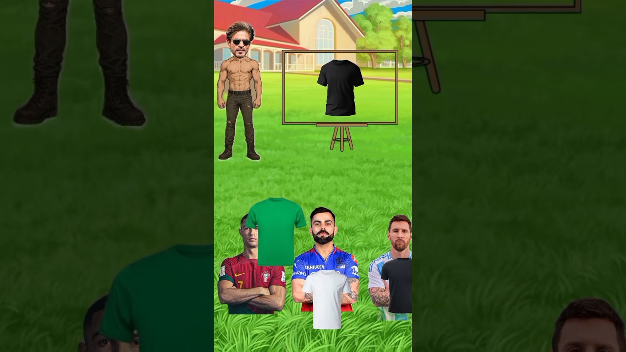 ¿Quién Robó la Camiseta? 😱#Shorts#Cartoon#Virat#SRK