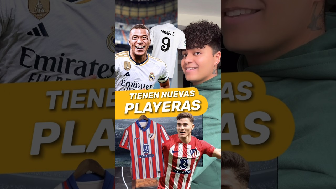🤩 Presentan Las Nueva Playeras Los Equipos de Europa. #Futbol #Joshjuanico #shortvideo #football