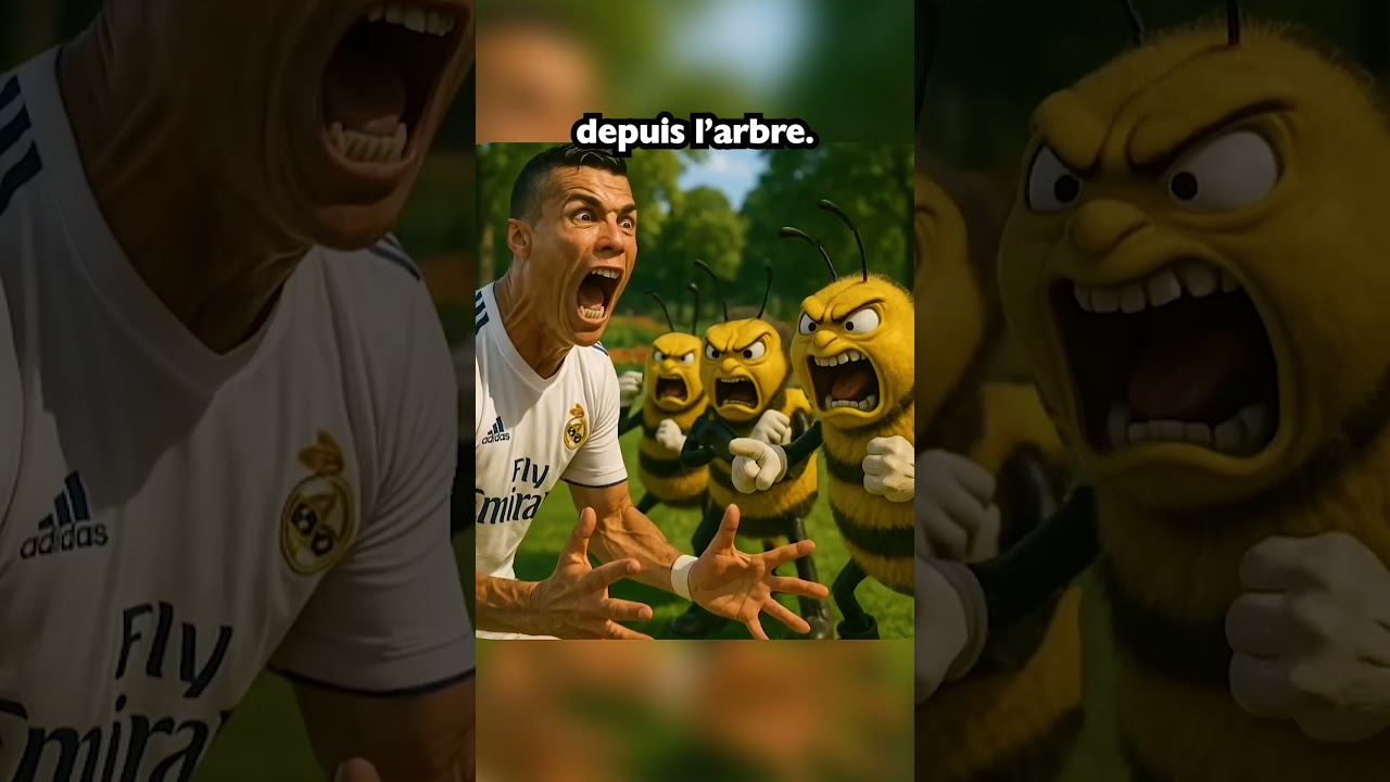 Ronaldo se fait piquer par des Abeilles !🐝