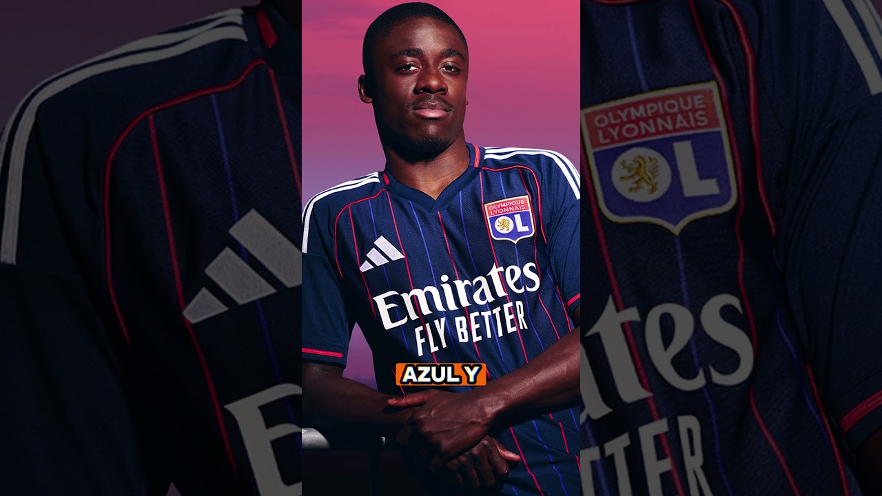 La Nueva Camiseta del Lyon #Futbol #Camisetasfutbol #lyon #adidas